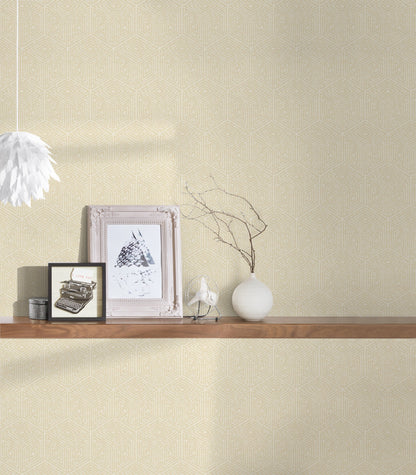 Architects Paper Di Seta Vlies-Textiltapete Beige Creme Gelb 10,05 m x 0,70 m