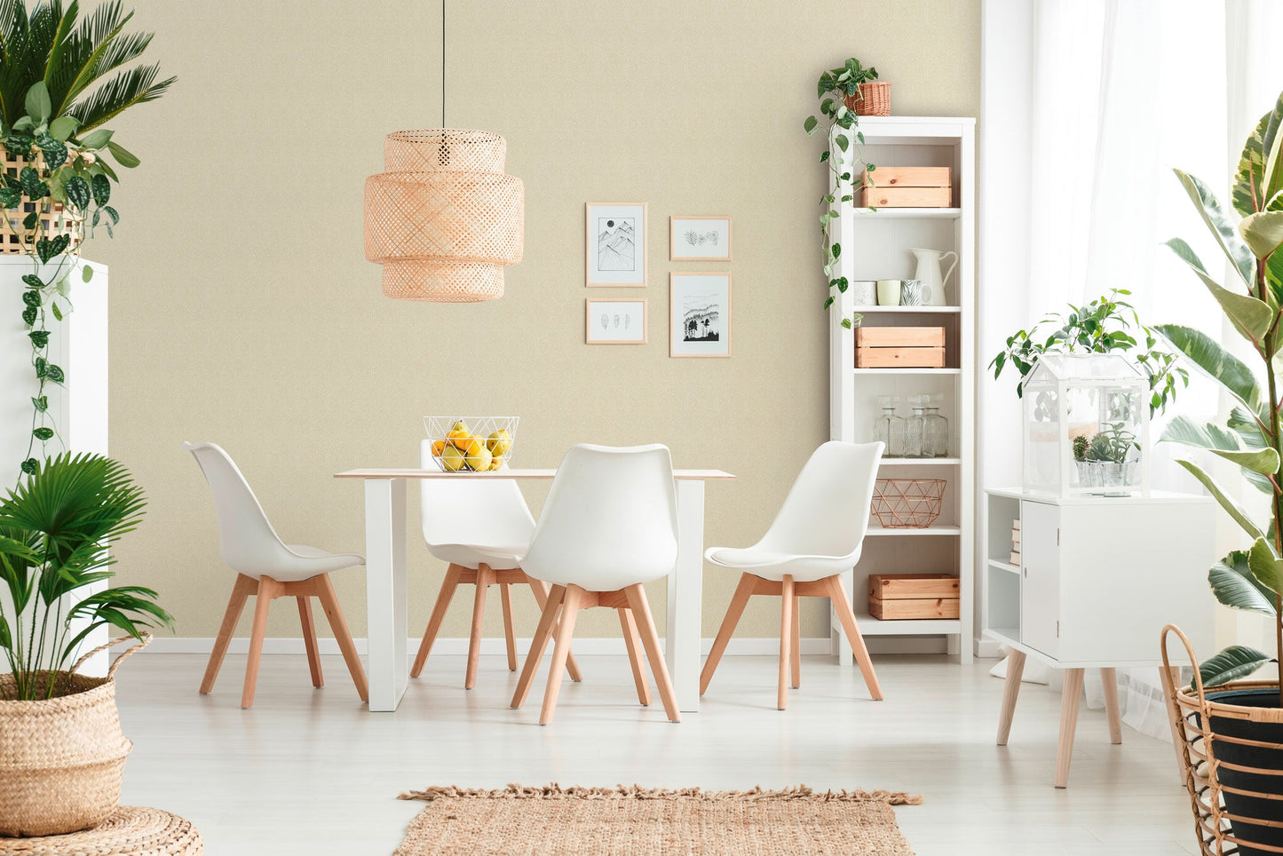 Architects Paper Di Seta Vlies-Textiltapete Beige Creme Gelb 10,05 m x 0,70 m