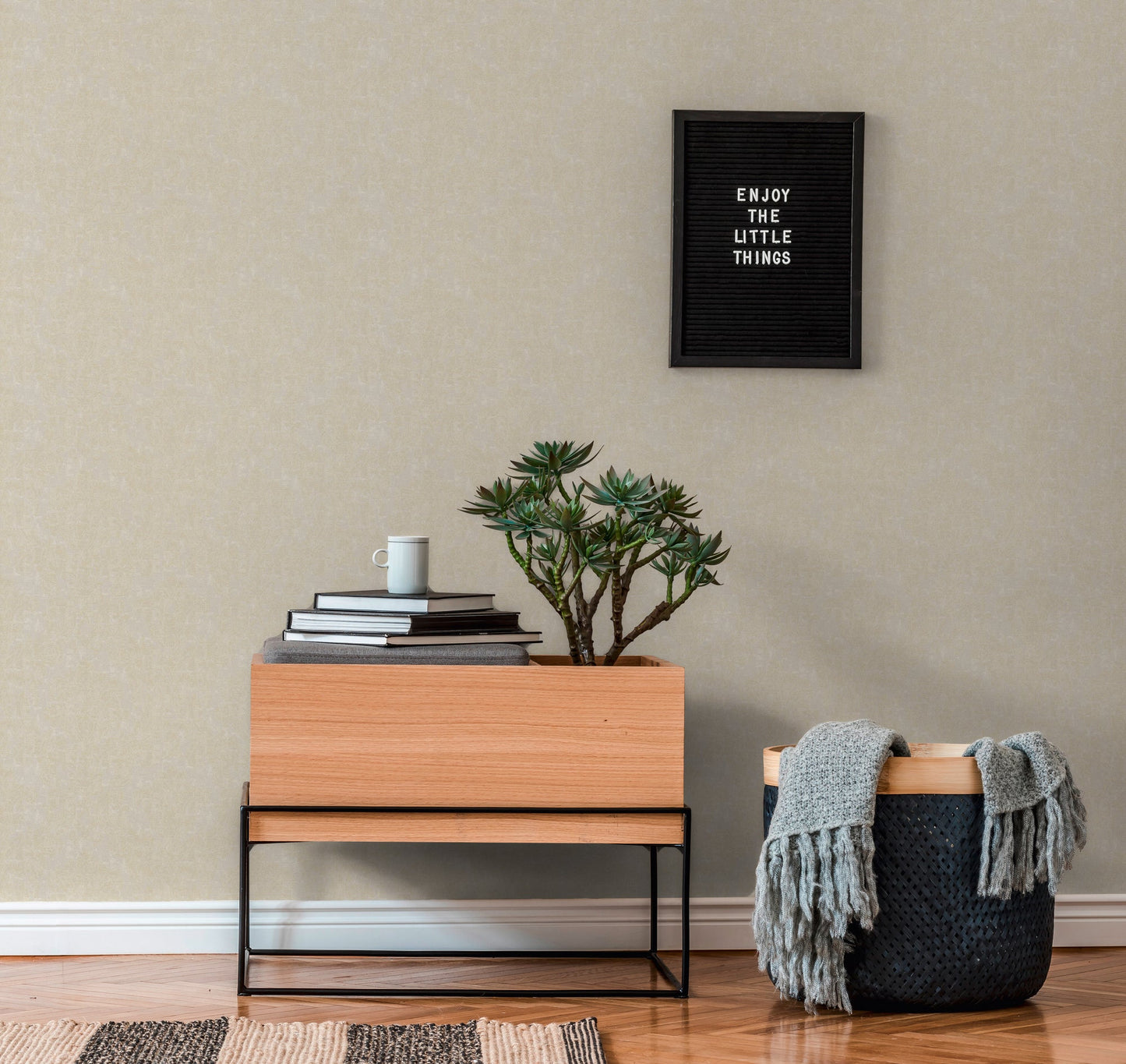 Architects Paper Di Seta Vlies-Textiltapete Beige Grau 10,05 m x 0,70 m