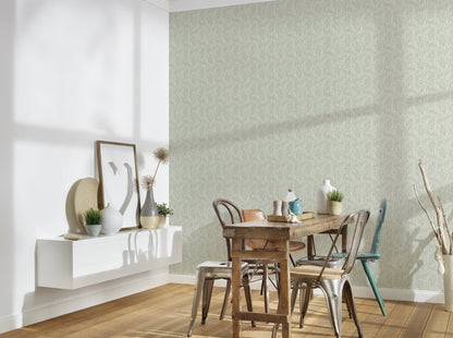 Architects Paper Di Seta Vlies-Textiltapete Grün Creme 10,05 m x 0,70 m