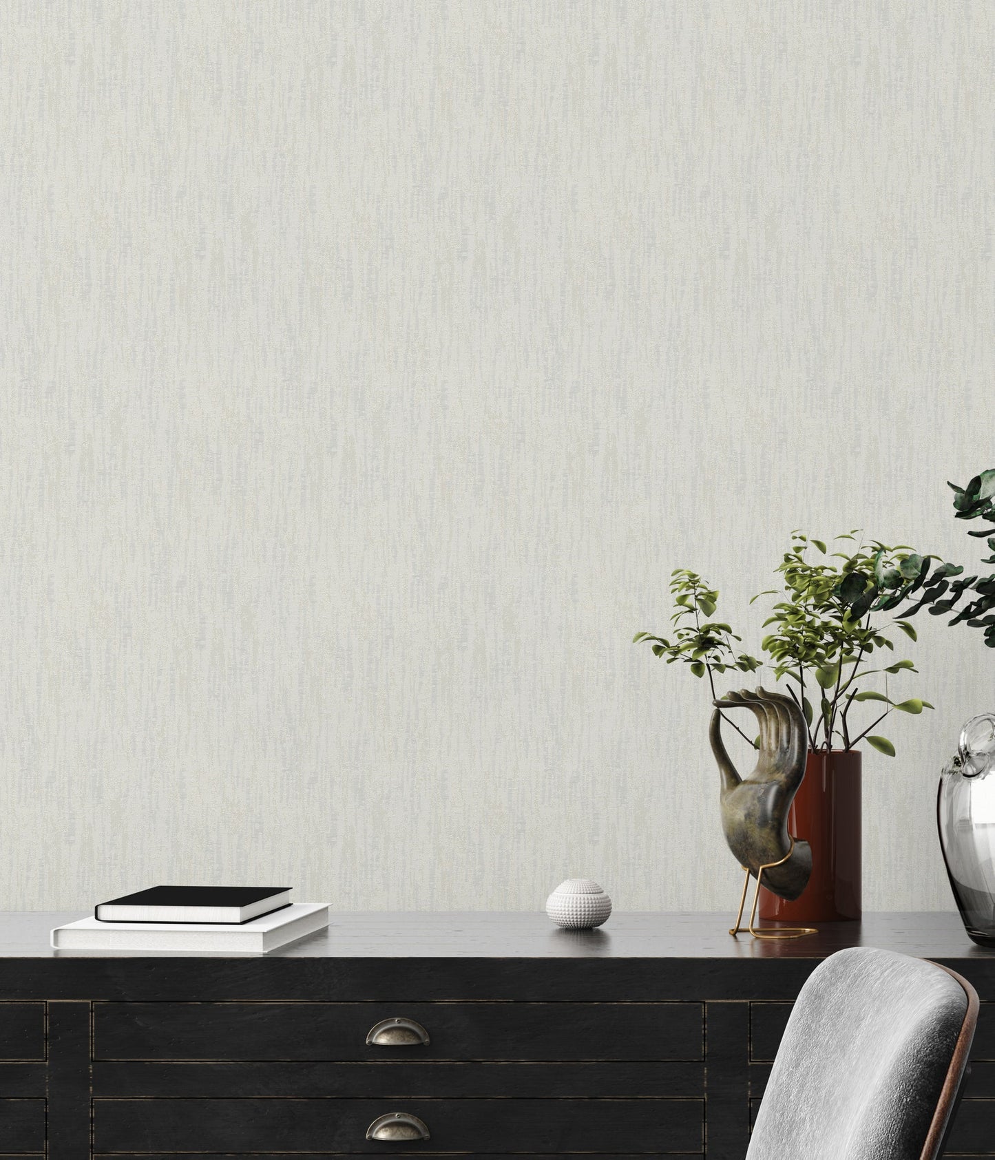 Architects Paper Di Seta Vlies-Textiltapete Grau 10,05 m x 0,70 m