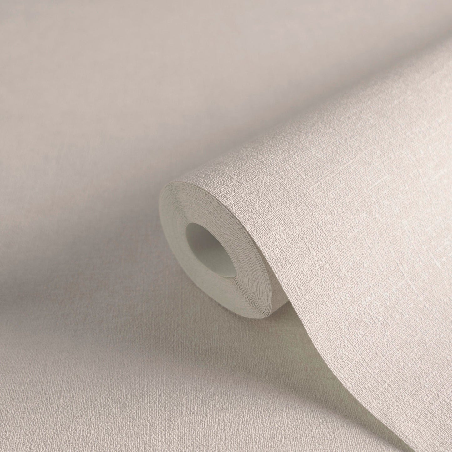 Mustertapete Leinen Sandbeige - 10,05 m x 0,53 m