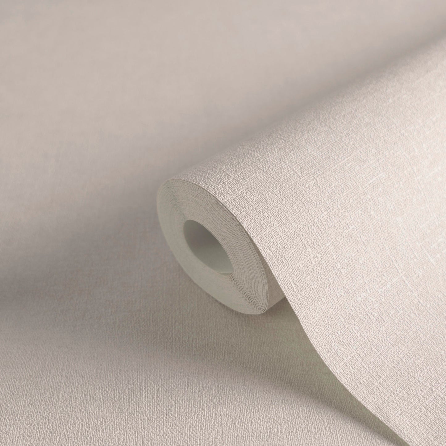 Mustertapete Leinen Sandbeige - 10,05 m x 0,53 m