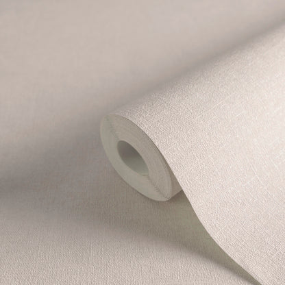 Mustertapete Leinen Sandbeige - 10,05 m x 0,53 m