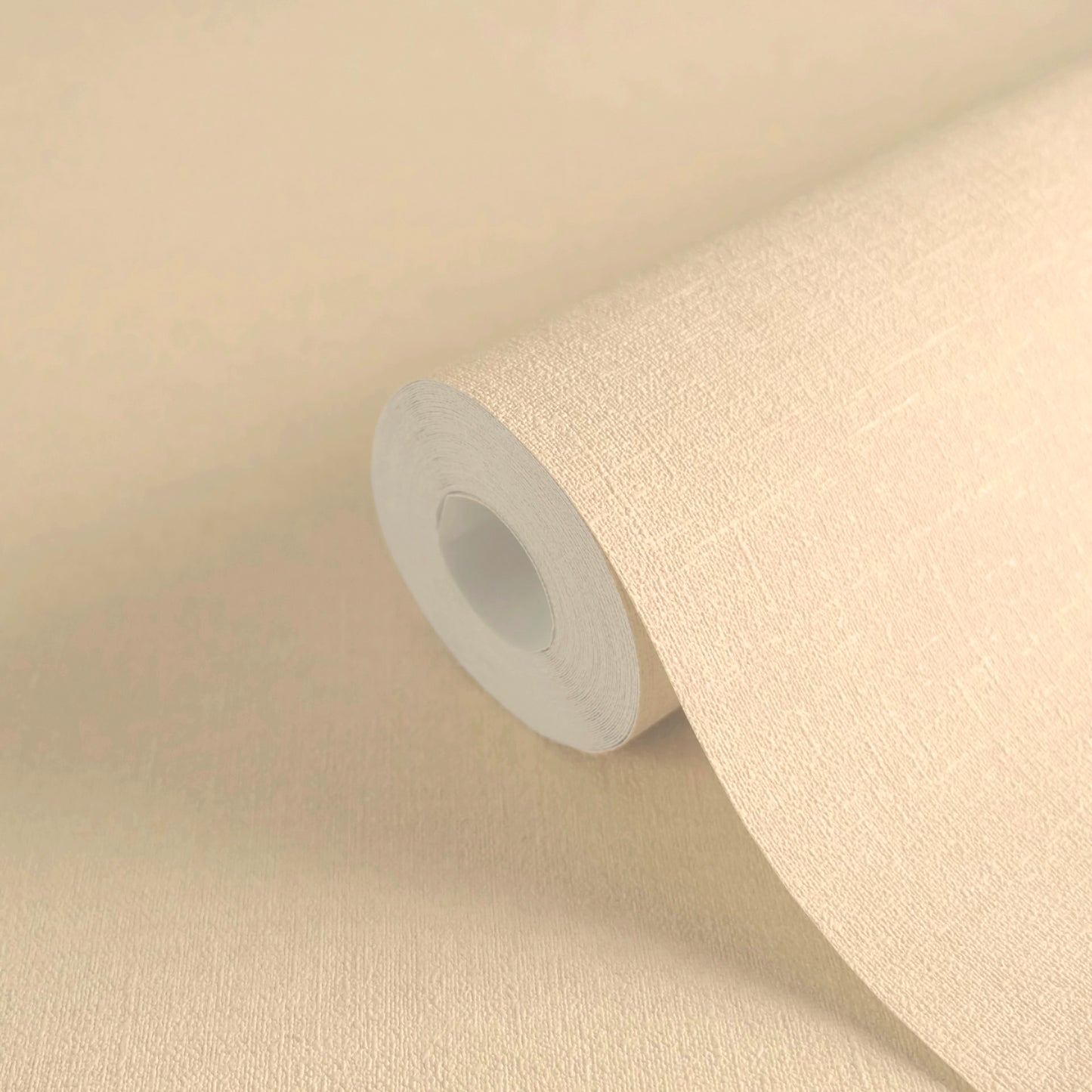 Mustertapete Leinen Sandbeige Klassisch - 10,05 m x 0,53 m
