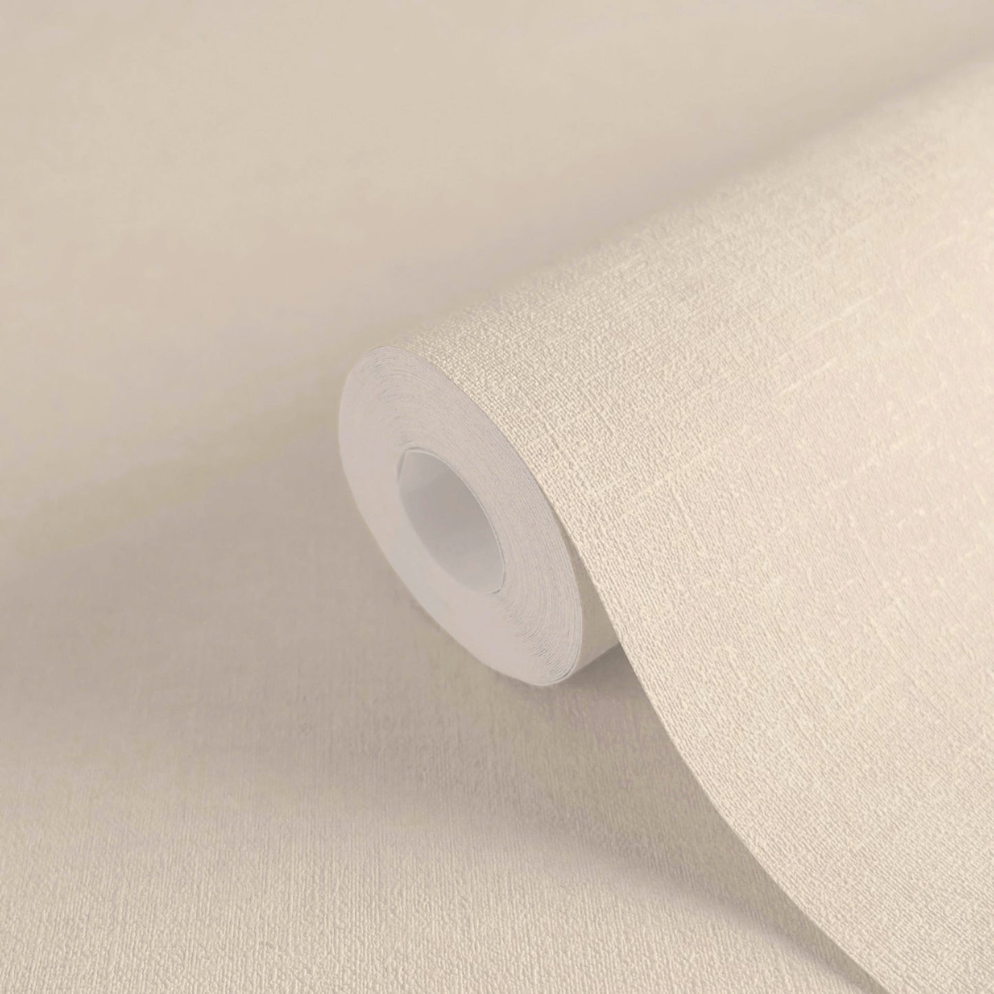 Mustertapete Leinen Elfenbein Klassisch - 10,05 m x 0,53 m