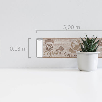Only Borders 10 Dekobordüre Braun Grau Beige 5 m x 0,13 m