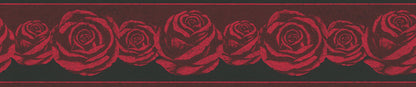 Only Borders 10 Dekobordüre Rot Schwarz 5 m x 0,13 m