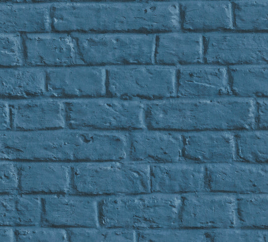 Livingwalls Anke und Daan Amsterdam Vinyl-Vliestapete Blau 10,05 m x 0,53 m