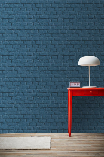Livingwalls Anke und Daan Amsterdam Vinyl-Vliestapete Blau 10,05 m x 0,53 m