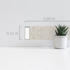 Only Borders 10 Dekobordüre selbstklebend Silber Creme 5,00 m x 0,15 m