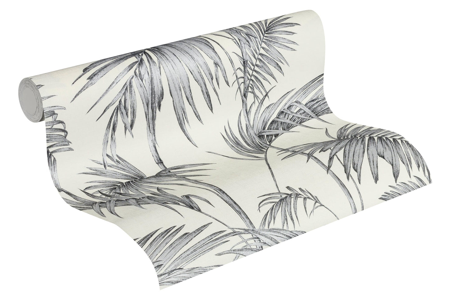 Livingwalls Lola Paris Vinyl-Vliestapete Grau Silber Weiß 10,05 m x 0,53 m