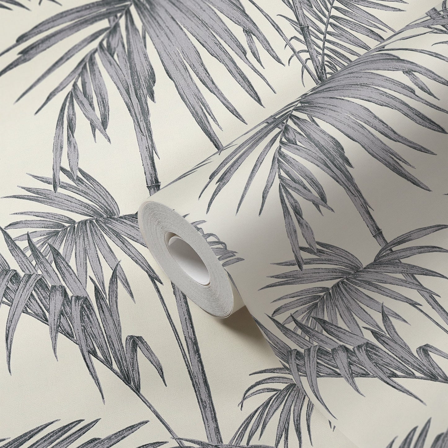 Livingwalls Lola Paris Vinyl-Vliestapete Grau Silber Weiß 10,05 m x 0,53 m