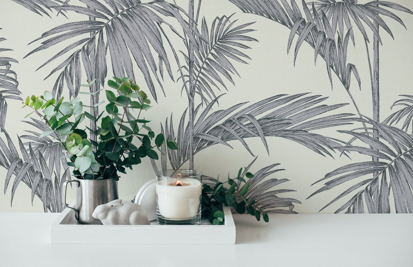 Livingwalls Lola Paris Vinyl-Vliestapete Grau Silber Weiß 10,05 m x 0,53 m