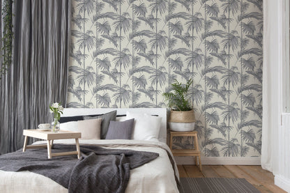 Livingwalls Lola Paris Vinyl-Vliestapete Grau Silber Weiß 10,05 m x 0,53 m