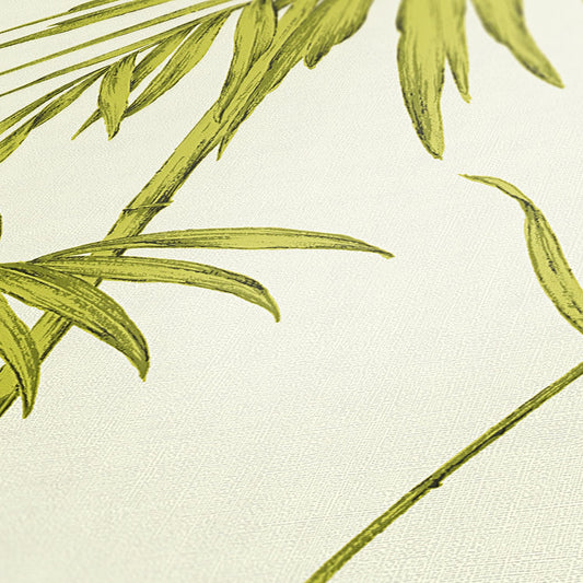 Livingwalls Lola Paris Vinyl-Vliestapete Grün Creme 10,05 m x 0,53 m