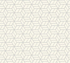 Livingwalls Lizzy London Schaum-Vliestapete Silber Grau Weiß 10,05 m x 0,53 m