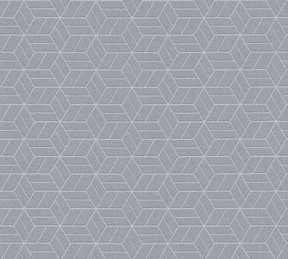 Livingwalls Lizzy London Schaum-Vliestapete Grau Silber 10,05 m x 0,53 m