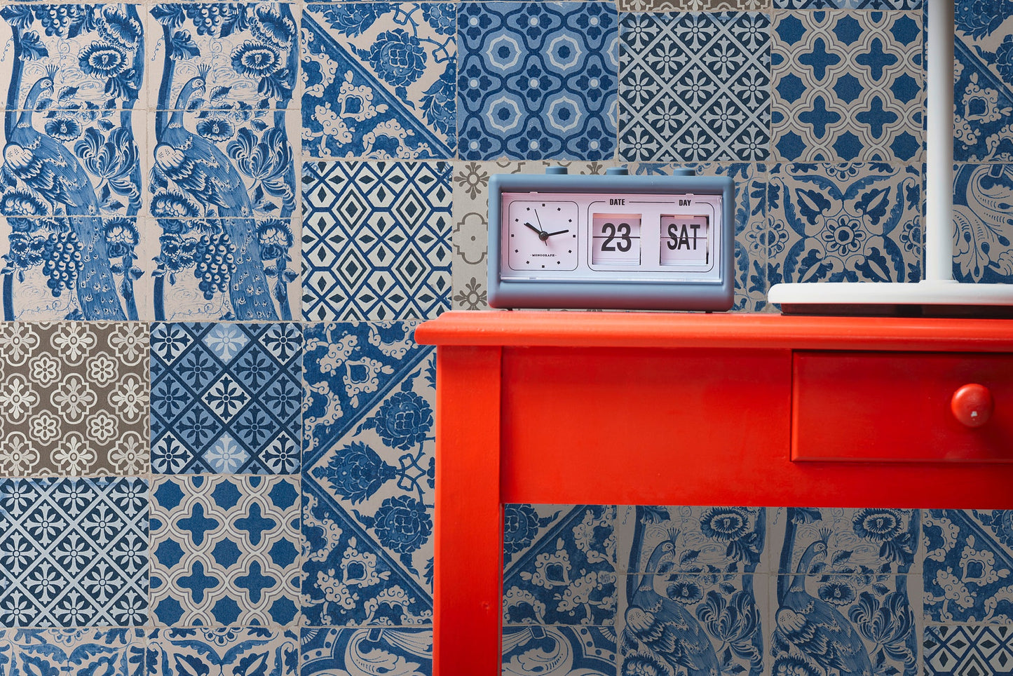 Livingwalls Anke & Daan Amsterdam Vliestapete Blau Creme Violett 10,05 m x 0,53 m