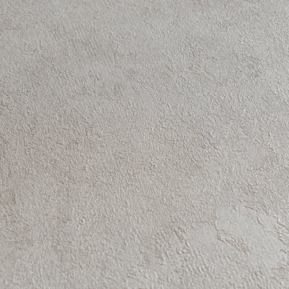 Livingwalls Metropolitan Stories Hot Spots Vliestapete Putzoptik Warmgrau Metallic - 10,05 m x 0,53 m