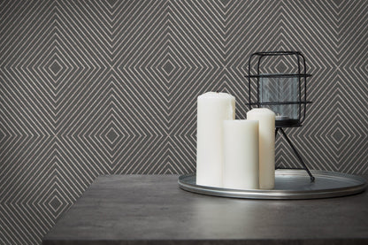 Livingwalls Nils olsson Copenhagen Vinyl-Vliestapete Grau Silber 10,05 m x 0,53 m