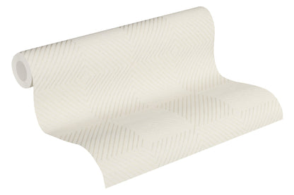 Livingwalls Nils olsson Copenhagen Vinyl-Vliestapete Creme Metallic 10,05 m x 0,53 m