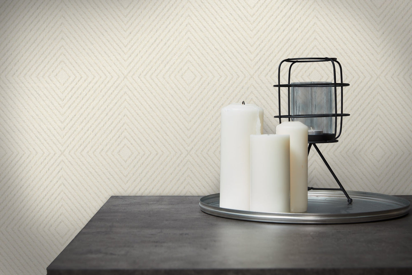 Livingwalls Nils olsson Copenhagen Vinyl-Vliestapete Creme Metallic 10,05 m x 0,53 m