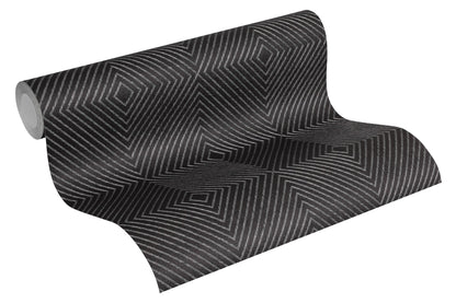 Livingwalls Nils olsson Copenhagen Vinyl-Vliestapete Schwarz Silber 10,05 m x 0,53 m