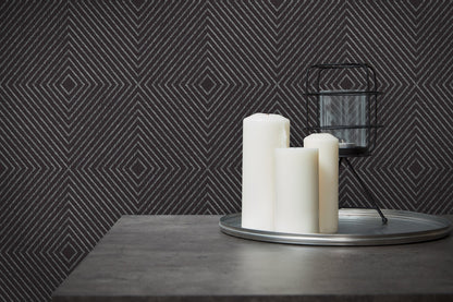 Livingwalls Nils olsson Copenhagen Vinyl-Vliestapete Schwarz Silber 10,05 m x 0,53 m