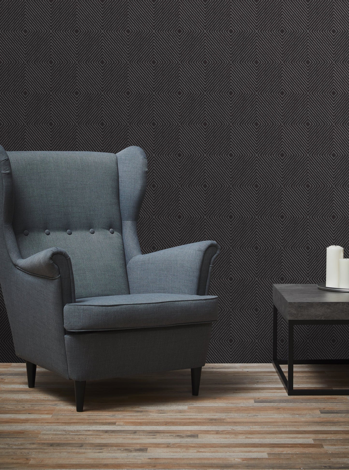 Livingwalls Nils olsson Copenhagen Vinyl-Vliestapete Schwarz Silber 10,05 m x 0,53 m