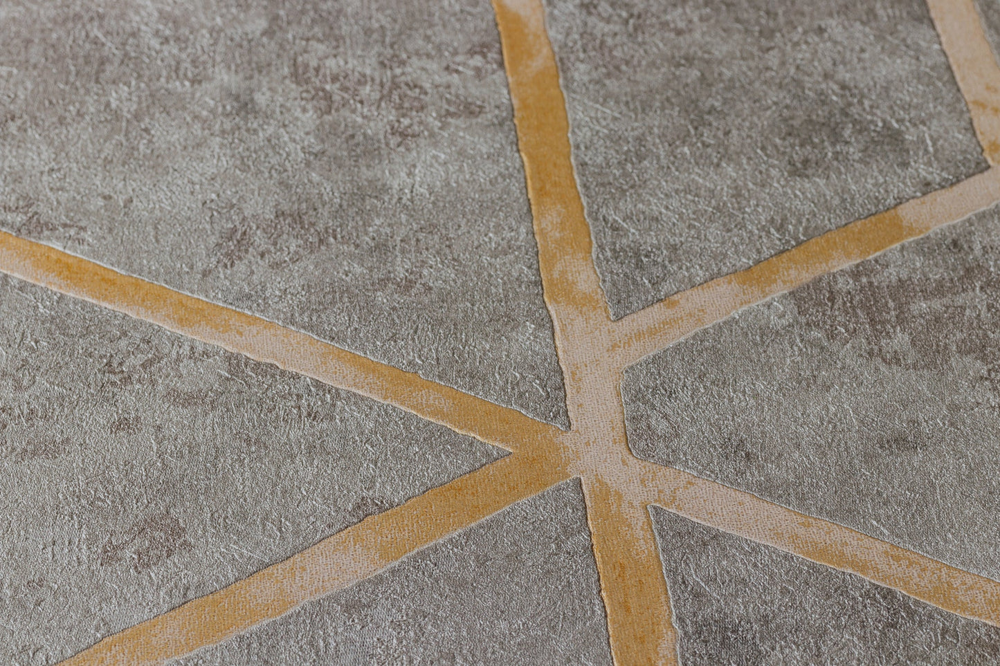 Livingwalls Francesca Milano Vinyl-Vliestapete Grau Gold 10,05 m x 0,53 m