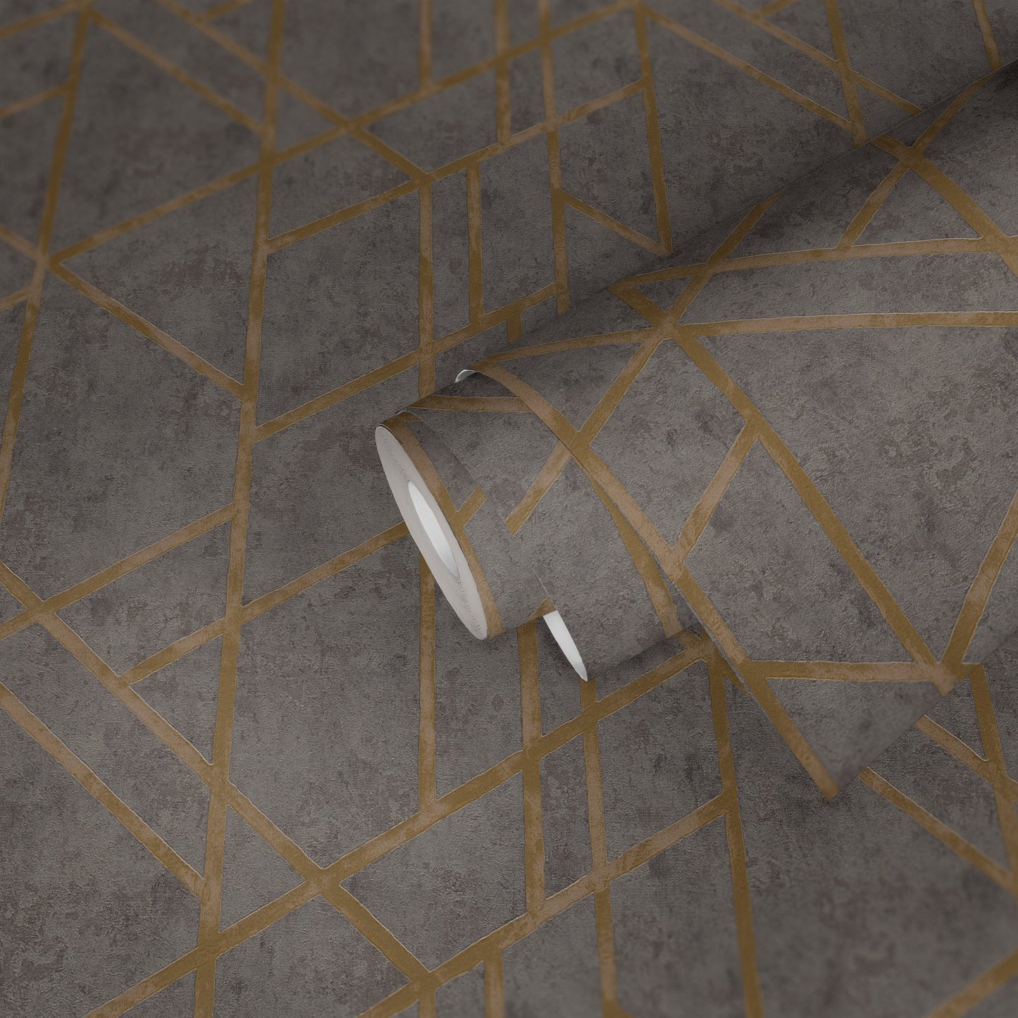 Livingwalls Francesca Milano Vinyl-Vliestapete Grau Gold 10,05 m x 0,53 m