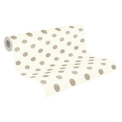 Boys und Girls 6 Schaum-Vliestapete Beige Rosa Weiß 10,05 m x 0,53 m