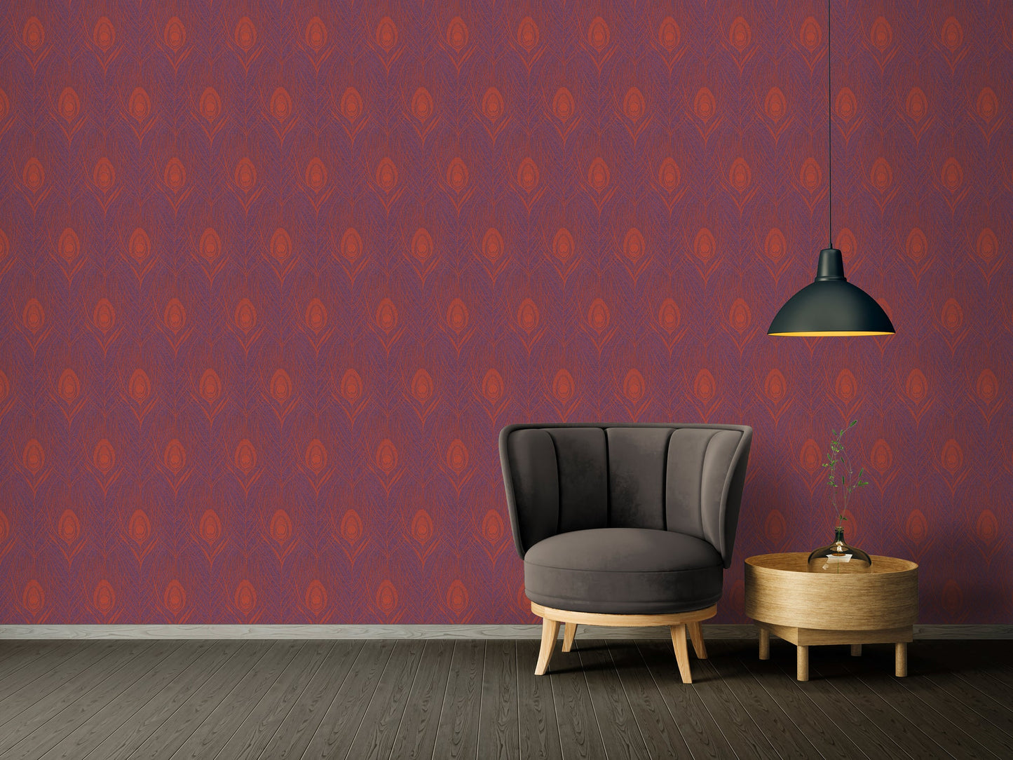 Architects Paper Absolutely Chic Design Vliestapete Rot Lila Gold 10,05 m x 0,53 m