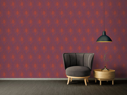 Architects Paper Absolutely Chic Design Vliestapete Rot Lila Gold 10,05 m x 0,53 m
