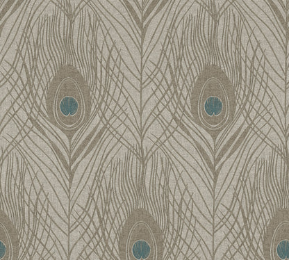 Architects Paper Absolutely Chic Design Vliestapete Braun Grau Blau 10,05 m x 0,53 m
