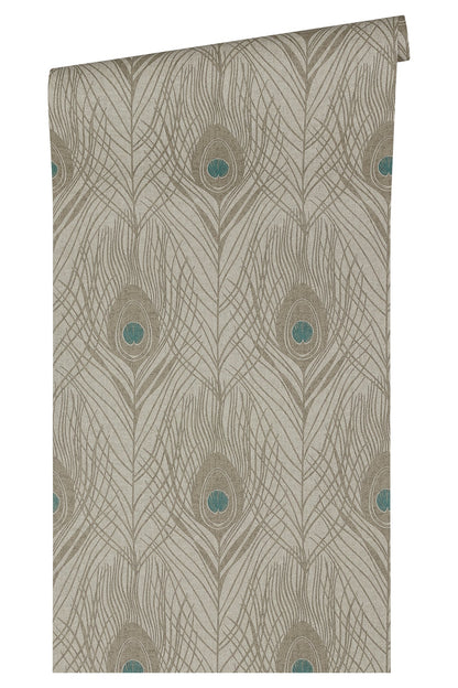 Architects Paper Absolutely Chic Design Vliestapete Braun Grau Blau 10,05 m x 0,53 m
