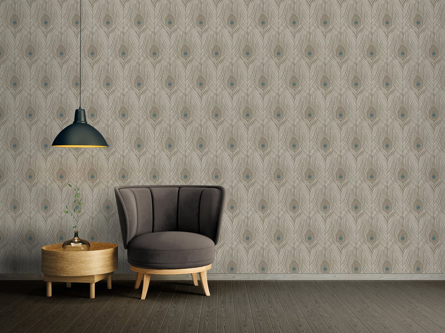 Architects Paper Absolutely Chic Design Vliestapete Braun Grau Blau 10,05 m x 0,53 m