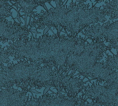 Architects Paper Absolutely Chic Design Vliestapete Blau Schwarz 10,05 m x 0,53 m