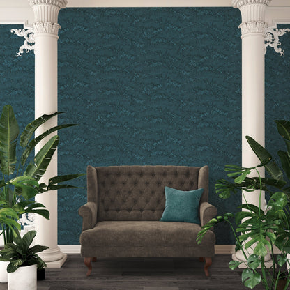 Architects Paper Absolutely Chic Design Vliestapete Blau Schwarz 10,05 m x 0,53 m