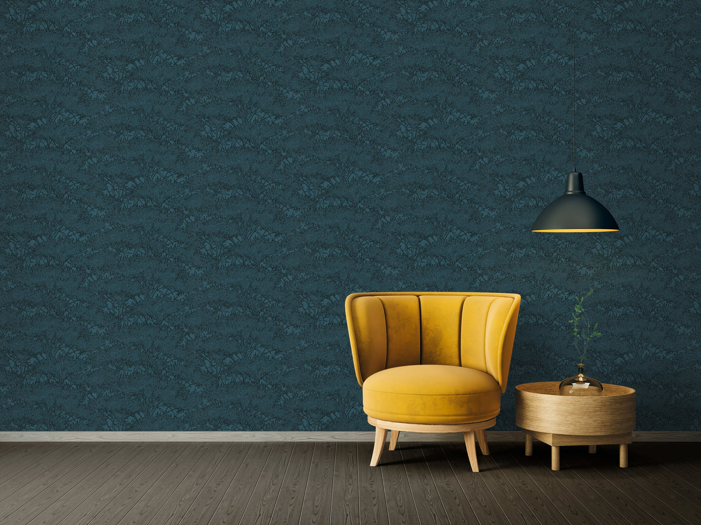 Architects Paper Absolutely Chic Design Vliestapete Blau Schwarz 10,05 m x 0,53 m