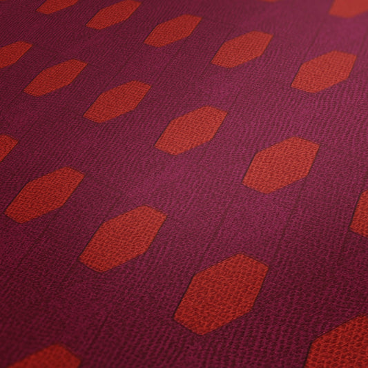 Architects Paper Absolutely Chic Design Vliestapete Lila Rot Orange 10,05 m x 0,53 m