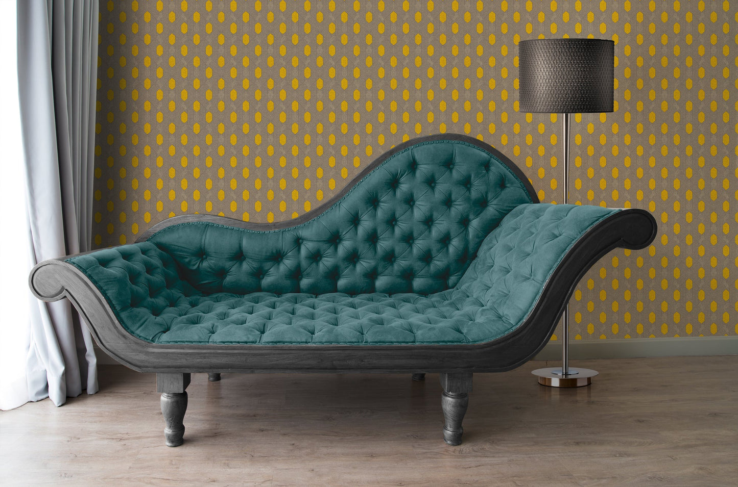Architects Paper Absolutely Chic Design Vliestapete Gelb Grau Braun 10,05 m x 0,53 m