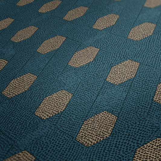 Architects Paper Absolutely Chic Design Vliestapete Blau Braun Beige 10,05 m x 0,53 m