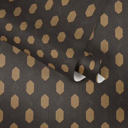 Architects Paper Absolutely Chic Design Vliestapete Schwarz Gold Braun 10,05 m x 0,53 m