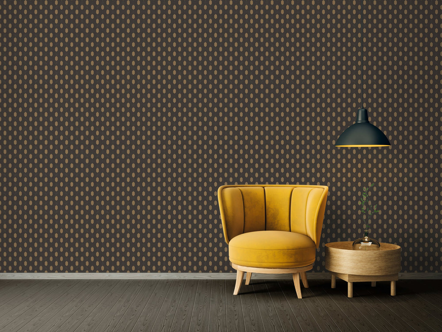Architects Paper Absolutely Chic Design Vliestapete Schwarz Gold Braun 10,05 m x 0,53 m
