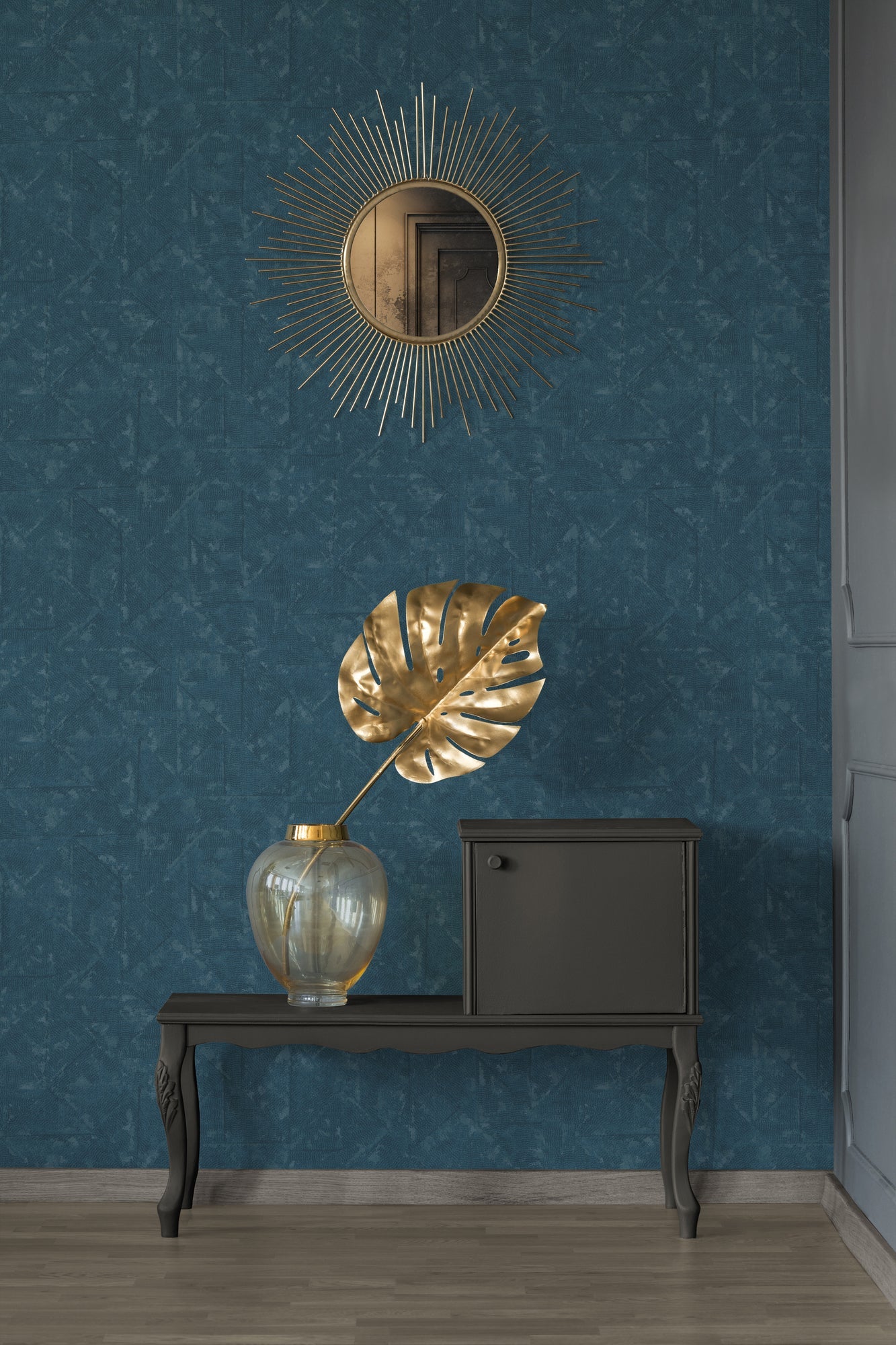 Architects Paper Absolutely Chic Vinyl-Vliestapete Blau Grau Silber 10,05 m x 0,53 m
