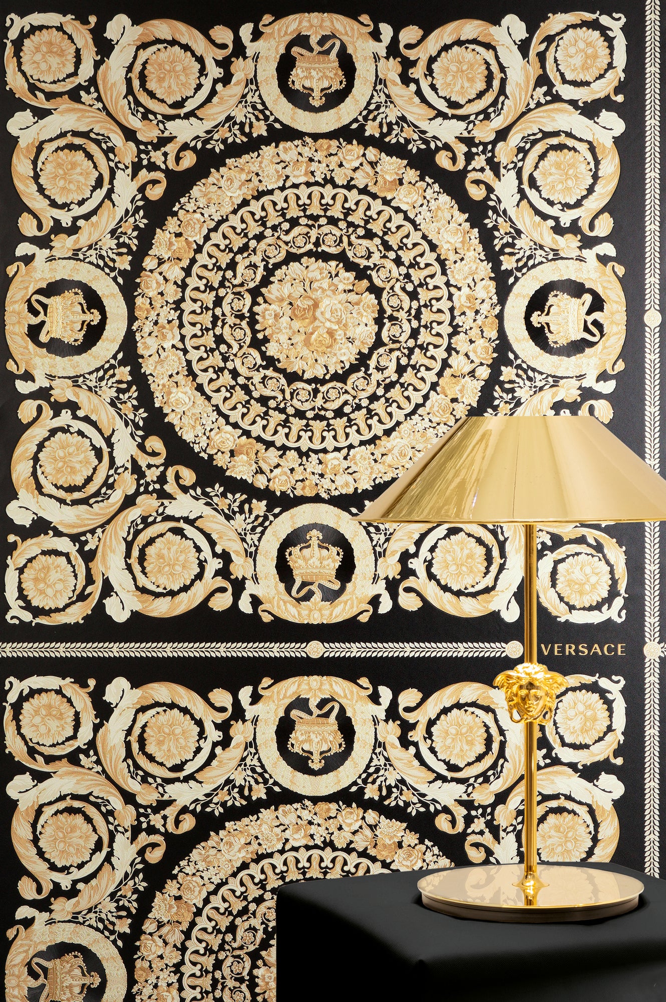Versace Heritage Schwarz Creme - 10,05 m x 0,70 m