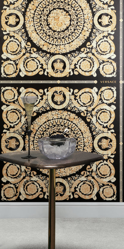 Versace Heritage Schwarz Creme - 10,05 m x 0,70 m