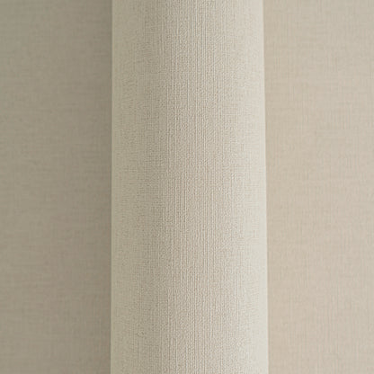 Mustertapete Leinen Graubeige Klassisch - 10,05 m x 0,53 m